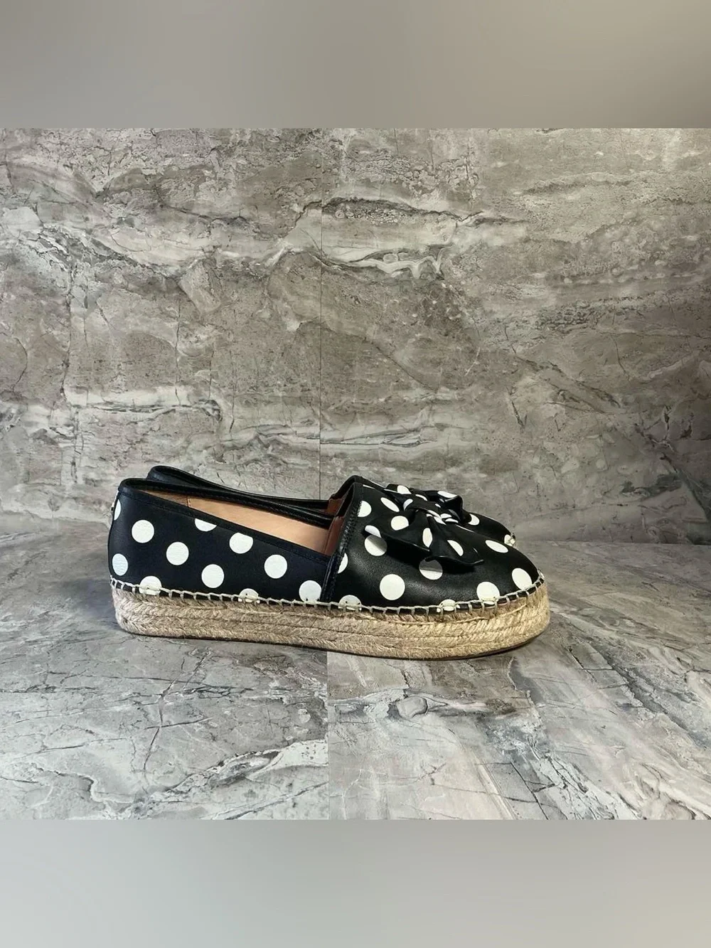 Kate Spade Linds Polka Dot Bow Platforms